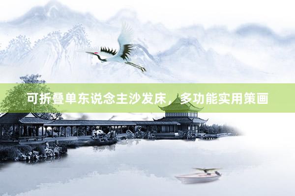 可折叠单东说念主沙发床，多功能实用策画
